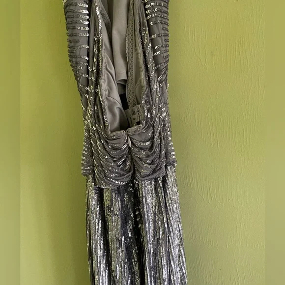 Dresses | Vintage Stenay Gray Grey Charcoal Halter Dress | Poshmark